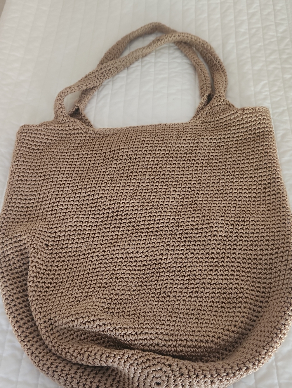 Sonoma Beige Woven Tote Bag